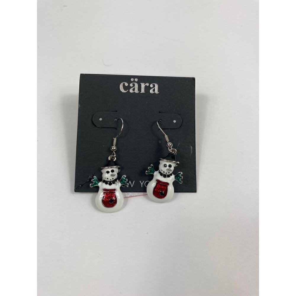 4/$25 NWT Cara Snowman Earrings